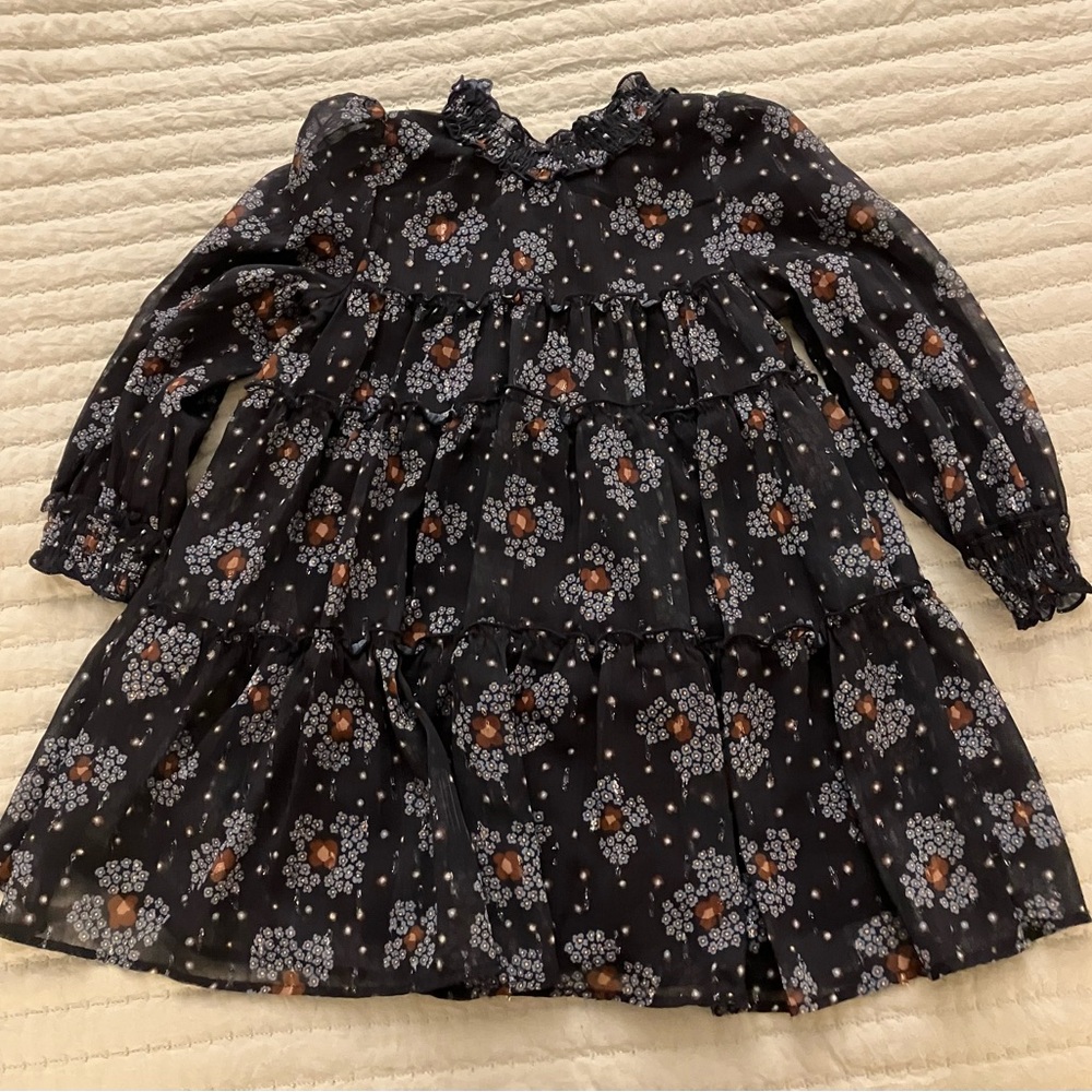 Mayoral Blue Sparkle Dress | Girls Size 3 | Spanish Designer | Like New